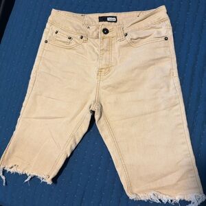 Hype Tan Denim Shorts